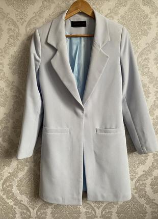 Весенний удлиненный пиджак, пальто4 фото