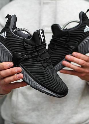 Жіночі кросівки adidas alphabounce instinct (чорно/сірий) #адідас