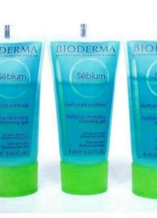 Bioderma sebium gel биодерма гель для очищения лица для жирнрй, комбинированной проблемной кожи