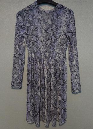 Платье-сетка змеиный принт 2
