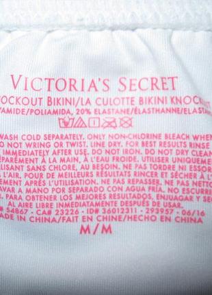 Купальники акция 1+1=3. новые белые плавки victoria's secret оригинал р.м бикини купальник4 фото