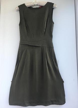 Дорогое брендовое шелковое платье, натуральный шёлк, оригинал hugo boss