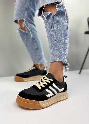 Дефект по знижці ❗️ чорні кеди кросівки 🌿