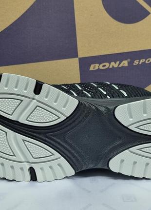 Летние ортопедические чёрные кроссовки текстильные bona 41-46р.8 фото