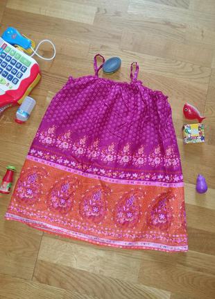 Яркая майка туника gap 6-7 лет