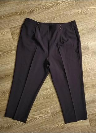 Батал большой размер шикарные стильные укороченные брюки штаны