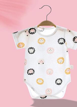 Боді з коротким рукавом бодік на новонародженого