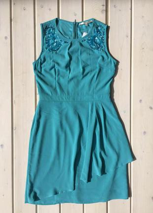 Нежное  платье бирюзового цвета от uttam boutique