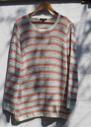 Вязаный нежный свитерок, пуловер из ленточной пряжи esmara4 фото