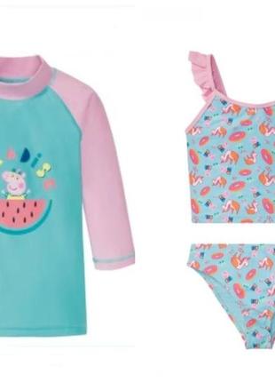 3 в 1, купальный костюм уф-50 peppa pig, германия