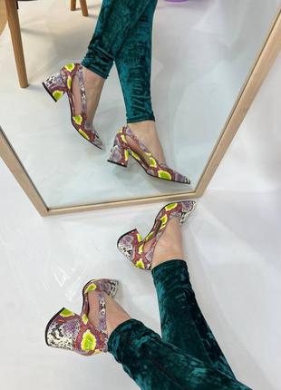 Эксклюзивные туфли из натуральной итальянской кожи рептилия2 фото