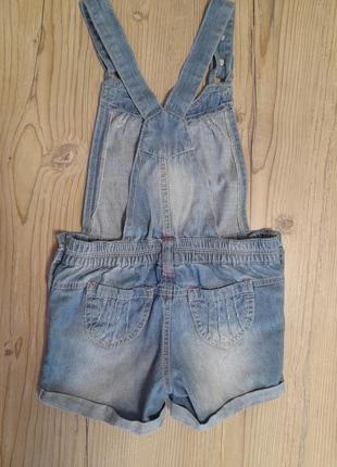 Комбінезон літній джинсовий для дівчинки2 фото
