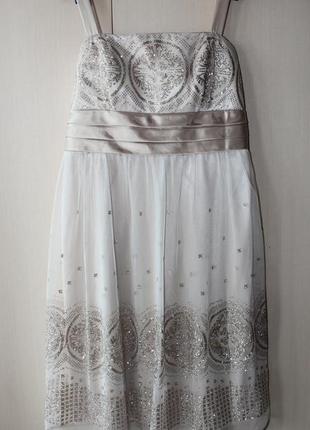 Платье сетка, платье с фатином коктейльное