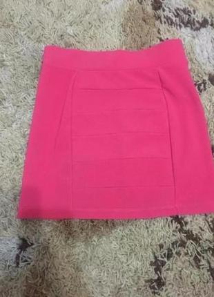 Красивая стрейчевая юбка-резинка h&m1 фото