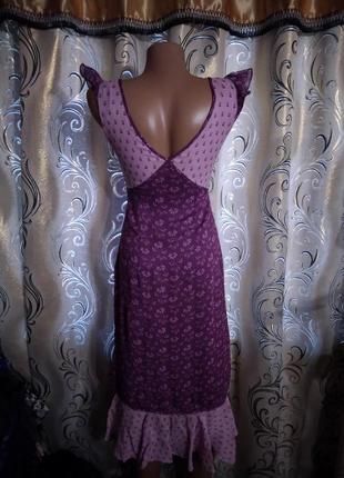 Симпатичное шифоновое платье с цветочным принтом oasis4 фото