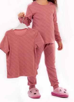 Пижама для девочек  из 3-х предметов2 фото