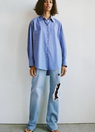 Джинсы клёш расклешенные с дырками zara оригинал