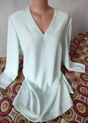 Блуза бірюза