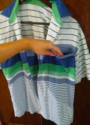 Стильная рубашка тениска с карманом m-l xl