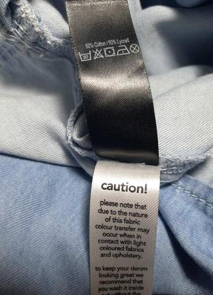 Легенький комбінезон, брендові  штани-кюлоти, жіночий джинсовий комбінезон з кюлотами з ліоцела.5 фото