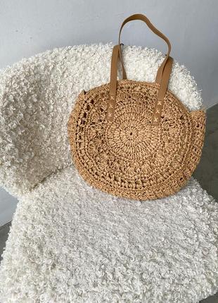 Жіноча сумка плетена