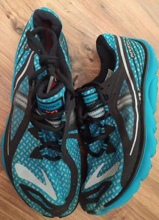 Кроссовки ультралегкие дрифты беговые голубые brooks pure drift barefoot амфибии 2