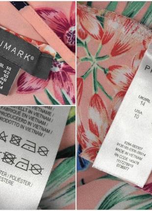 Акция 1+1=3! красивая шифоновая майка "primark" с цветочным принтом. размер uk14/eur42.5 фото