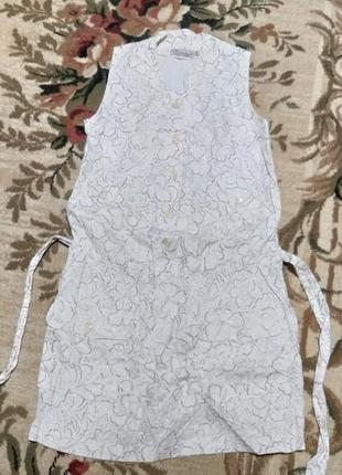 Фирменное льняное платье для беременных (фірмова лляга сукня для вагітних)2 фото