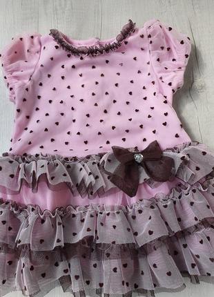 Платье нарядное nannette baby на 3-6месяцев4 фото