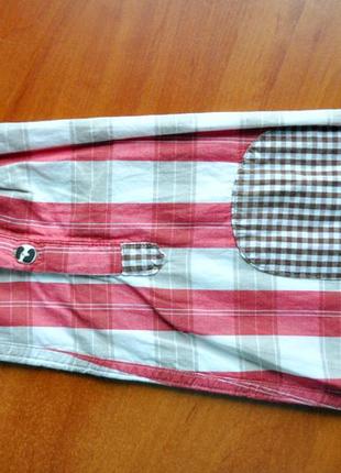 Стильная мужская рубашка der wildschuts в полоску с карманом.9 фото
