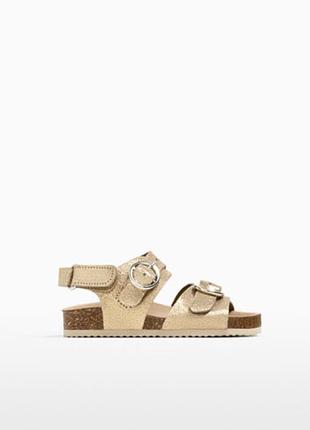 Детские босоножки на пробковой подошве zara