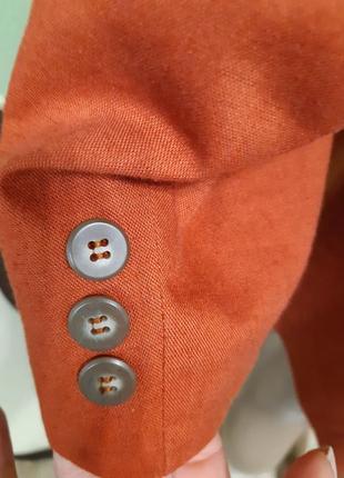 Пиджак жакет блейзер терракотового цвета6 фото