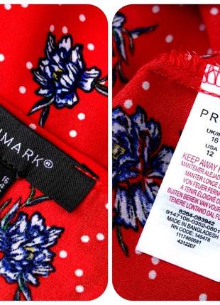 Акция 1+1=3! брендовая майка "primark" с цветочным принтом. размер uk10/eur38.9 фото