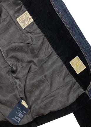 Классный пиджачок от tommy hilfiger с отделкой из джинсы5 фото