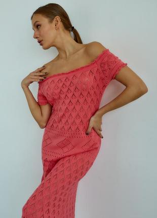 В’язана вязная платье сукня с итальянского хлопка бавовна6 фото