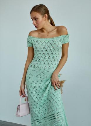 В’язана вязная платье сукня с итальянского хлопка бавовна4 фото