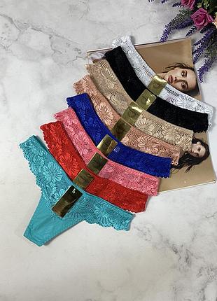 Набор женских трусиков стринги 0323 - 1 шт