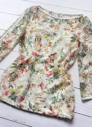 Блузка кофточка легкая в сетку с майкой-подкладкой3 фото