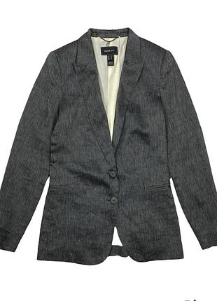 Льняной удлиненный пиджак mango