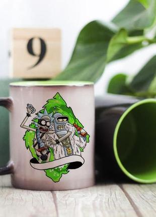 Чашка хамелеон рик и морти