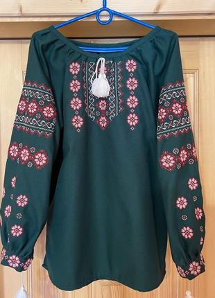 Домоткана вишиванка (онікс) на 100% бавовні