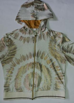 Бомбер с золотым напылением на змейке