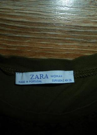 Zara футболка зара, р s 100%хлопок отличное состояние длина 56 см, ширина 44 см, плечи 39 см7 фото
