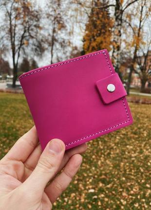 Яскравий рожевий гаманець ручної роботи