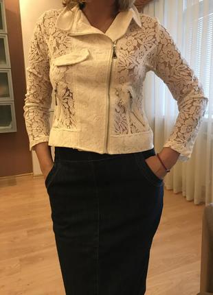 Летняя курточка из кружева1 фото
