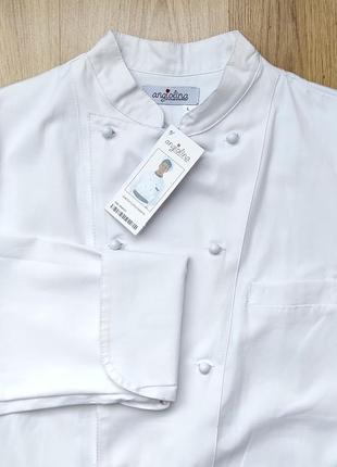 Двобортний кітель кухарський / поварская сорочка з довгим рукавом angiolina4 фото