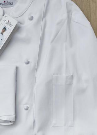 Двобортний кітель кухарський / поварская сорочка з довгим рукавом angiolina7 фото