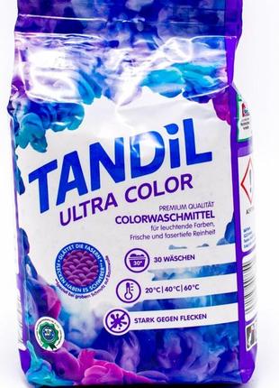 Tandil ultra colour пральний порошок для кольорового одягу концентрований від плям приємний свіжий аромат1 фото