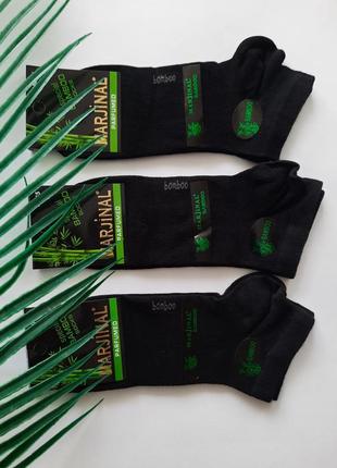 Шкарпетки чоловічі короткі чорні бамбук туреччина marjinal преміум якість2 фото