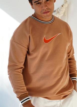 Свитшот nike коричневый винтажный